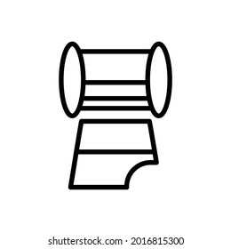 Camera reel icon, Line Vector graphics