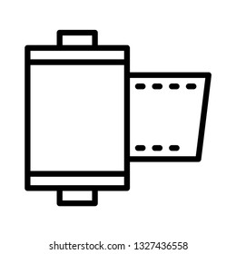 camera reel line icon