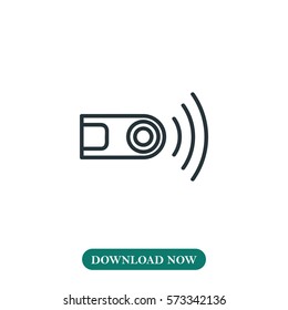 Camera remote control icon vector