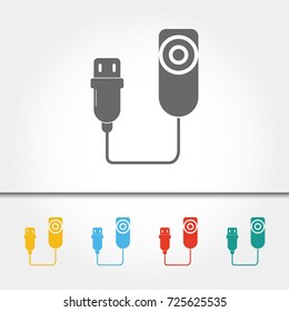 Camera Remote Single Icon Vector Illustration