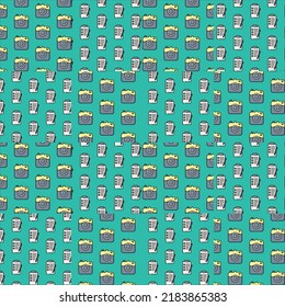 camera and report icon pattern design 