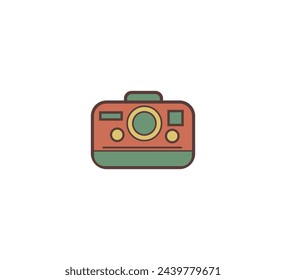 Diseño vectorial de icono retro de cámara