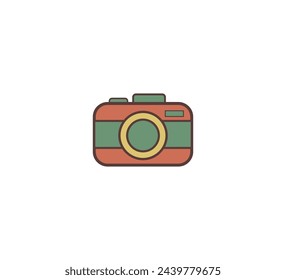 Camera Retro Icon Vector Design