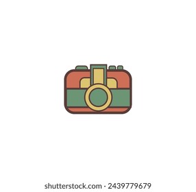 Camera Retro Icon Vector Design