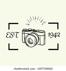 Camera Retro Photography Logo Badges