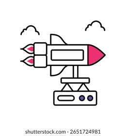 Camera Robot  Vector Filled outline illustration style icon. EPS 10 file