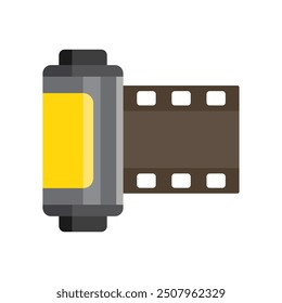 camera roll film icon of color style  design vector template