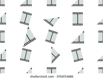 Camera roll. Geometric seamless pattern for design.