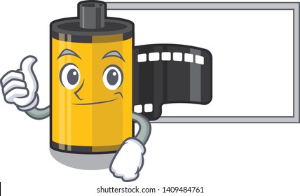 camera roll has thumbs up with board  mascot 