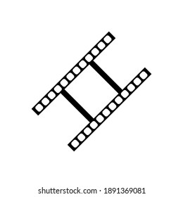 Camera roll icon isolated on white background. Vector illustration