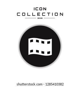 Camera roll icon, media, vector.