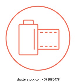 Camera roll line icon.