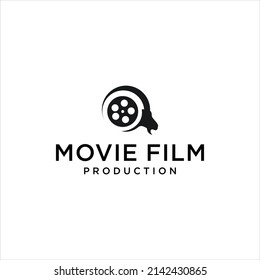 camera  roll movie film logo design,abstract goat vector