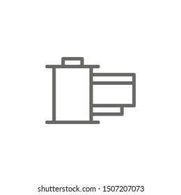 Camera roll, photo icon. Element of theater icon. Thin line icon