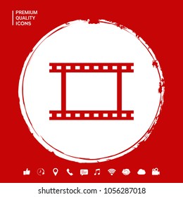 Camera Roll, photographic film, camera film symbol icon