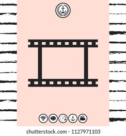 Camera Roll, photographic film, camera film symbol icon
