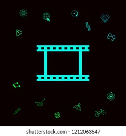 Camera Roll, photographic film, camera film symbol icon