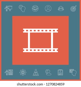 Camera Roll, photographic film, camera film symbol icon