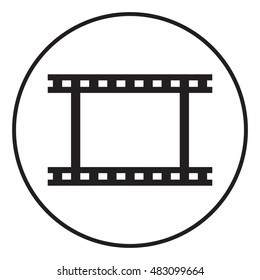 Camera Roll, photographic film, camera film symbol icon