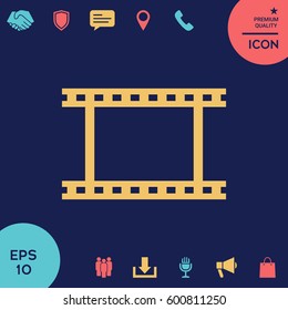 Camera Roll, photographic film, camera film symbol icon
