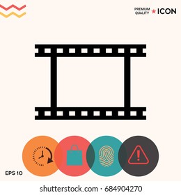 Camera Roll, photographic film, camera film symbol icon