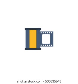 Camera Roll Vector Logo Design Element