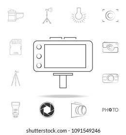 camera screen icon. Detailed set of photo camera icons. Premium graphic design. One of the collection icons for websites, web design, mobile app on white background