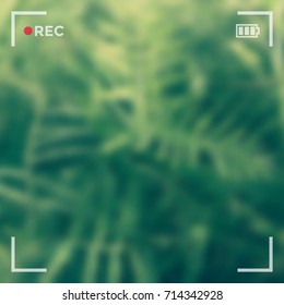 Camera screen interface vector illustration