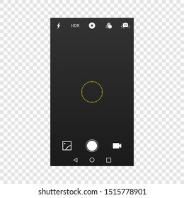 Camera Screen Of Mobile Cellphone Interface 