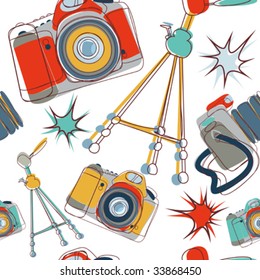 camera seamless pattern