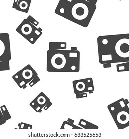 Camera seamless pattern. Vector illustration for backgrounds