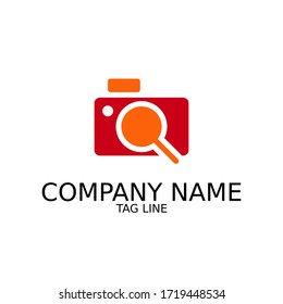 Camera and search logo concept ready for use