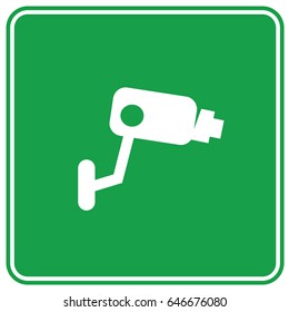 Camera security icon design,clean vector