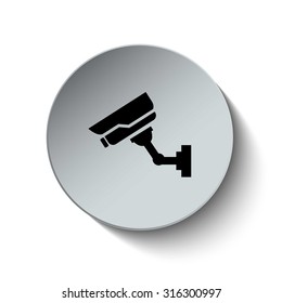 Camera. Security icon. Vector Illustration. EPS10