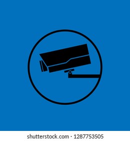 camera security logo design, vector