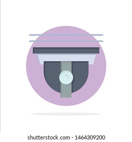 Camera, Security, Secure, Cam Abstract Circle Background Flat color Icon. Vector Icon Template background