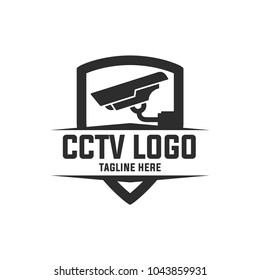 Camera Security System Cctv Icon On White Background, Logo Design