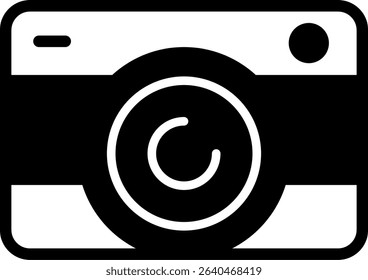 Camera Semi Solid Icon Design