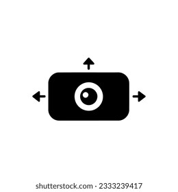 Camera sensor icon on white background