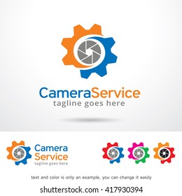 Camera Service Logo Template Design Vector