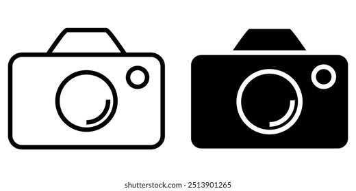 Camera set icon vector. Photography icon. Photo camera signs and symbols.