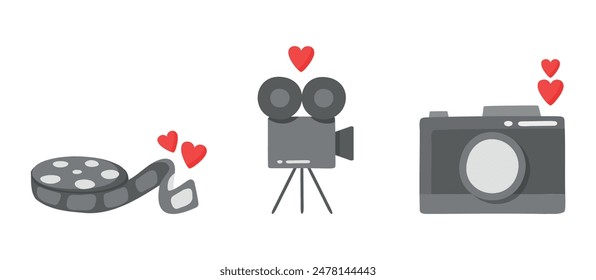 Camera set for wedding movie