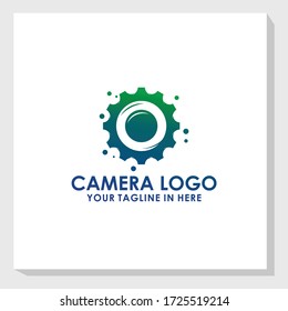 camera settings icon logo design template vector