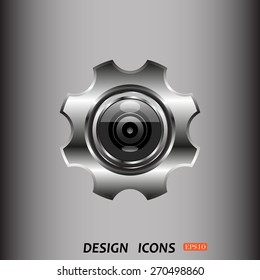 camera Settings. icon. vector design