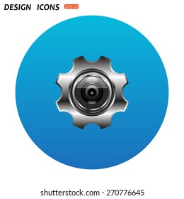 camera Settings. icon. vector design