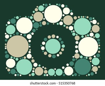 camera shape vector design by color point

