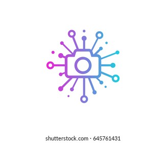 Camera Share Icon Logo Design Element