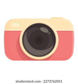 Camera shoot icon cartoon vector. Film lens. Shutter picture