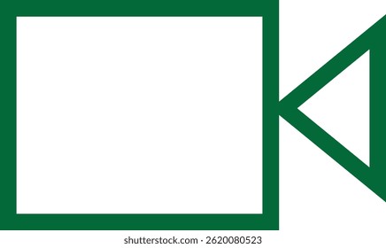 Icono de disparo de cámara que representa la Fotografía Video, la grabación y la captura de momentos.