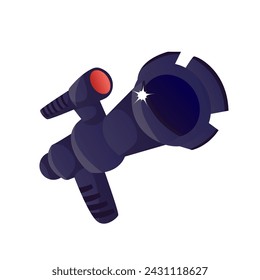 Camera for shooting on a white background. Flat cartoon style. Vector